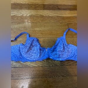 Savage X Fenty Women's Floral Lavender Lace Bra